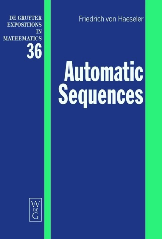 Automatic Sequences book cover by von Friedrich Haeseler