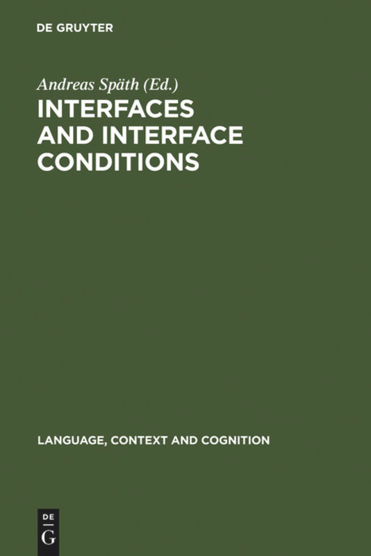 Interfaces and Interface Conditions [9783110195477]