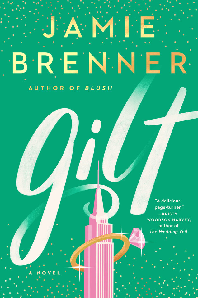 Gilt book cover by Jamie Brenner