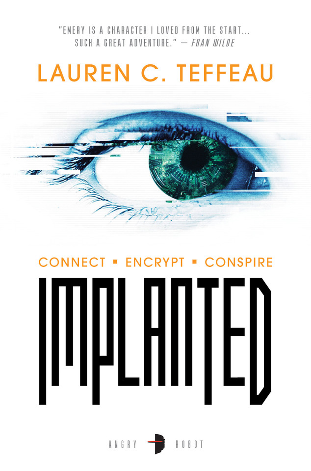 Implanted book cover by Lauren C. Teffeau