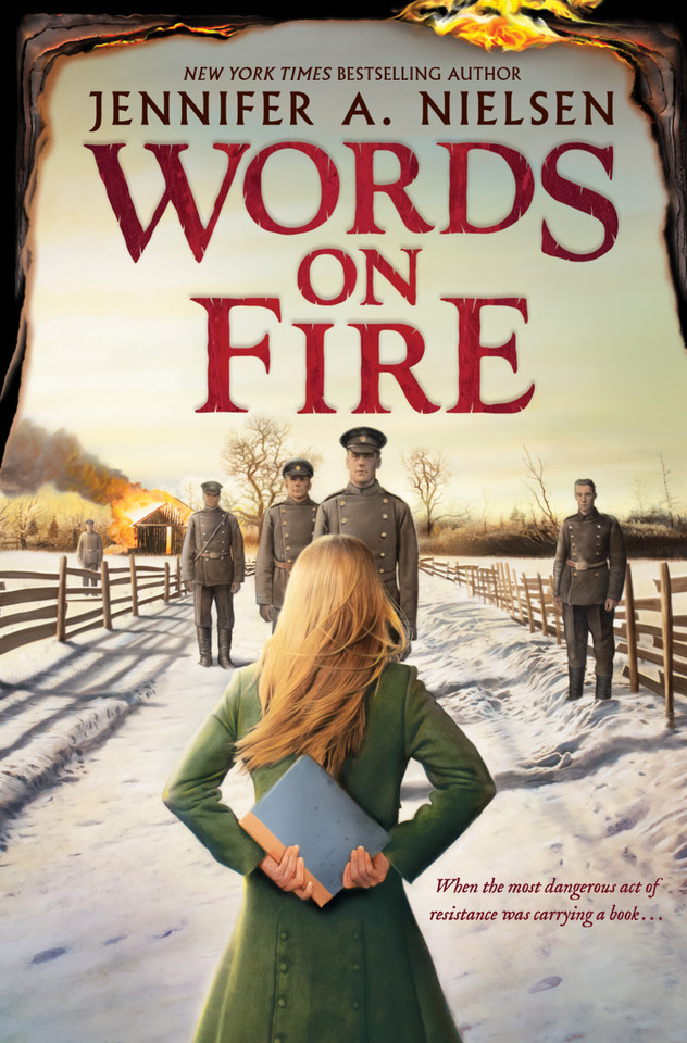 Words on Fire book cover by Jennifer A. Nielsen