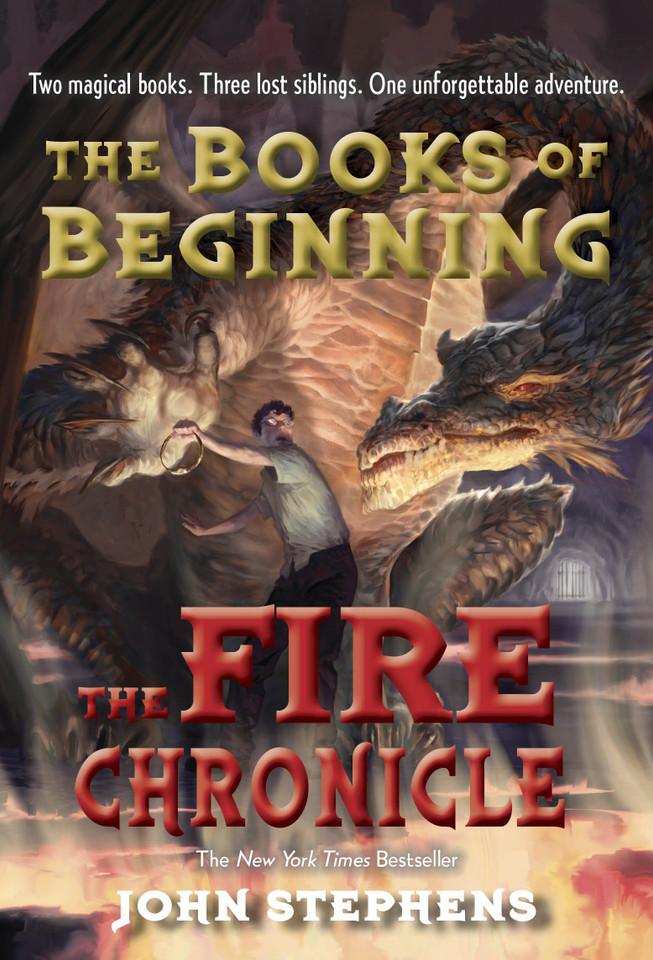 The Fire Chronicle (Books of Beginning) book cover by John Stephens