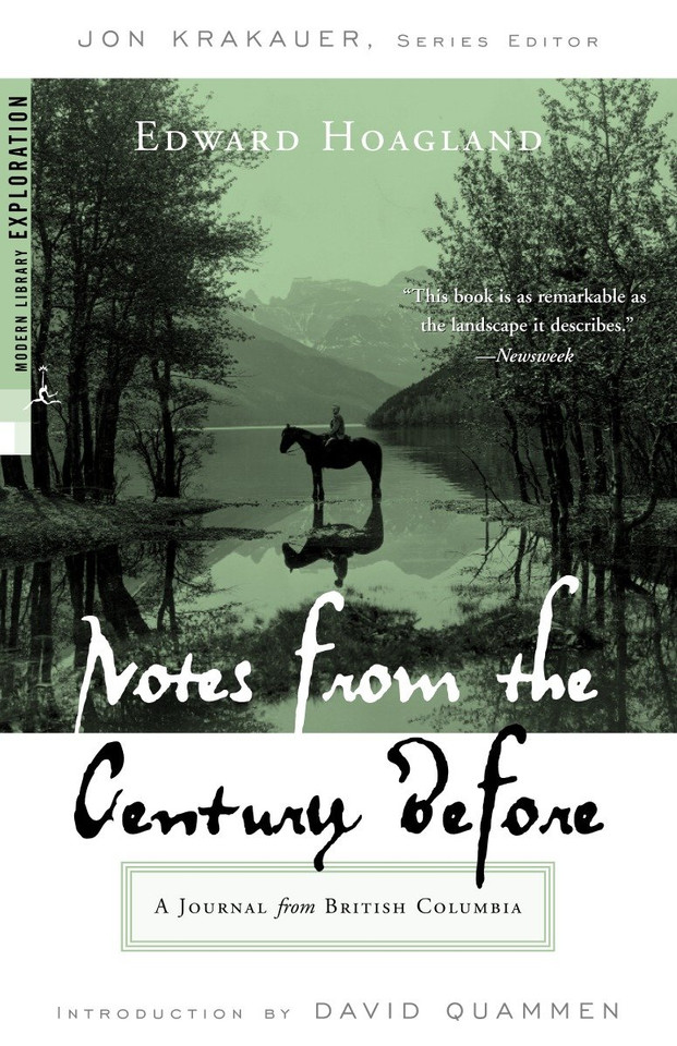 Notes from The Century Before: A Journal from British Columbia (Modern Library Exploration) book cover by Edward Hoagland