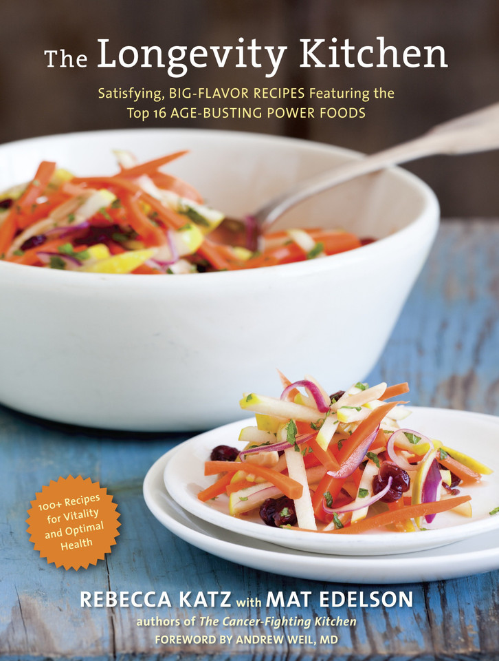 The Longevity Kitchen: Satisfying, Big-Flavor Recipes Featuring the Top 16 Age-Busting Power Foods [120Recipes for Vitality and Optimal Health][A Cookbook] book cover by Rebecca Katz, Mat Edelson