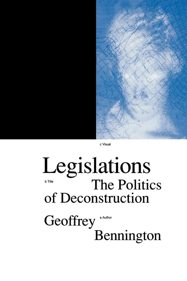 Legislations: The Politics of Deconstruction (Phronesis Series) book cover by Geoffrey Bennington