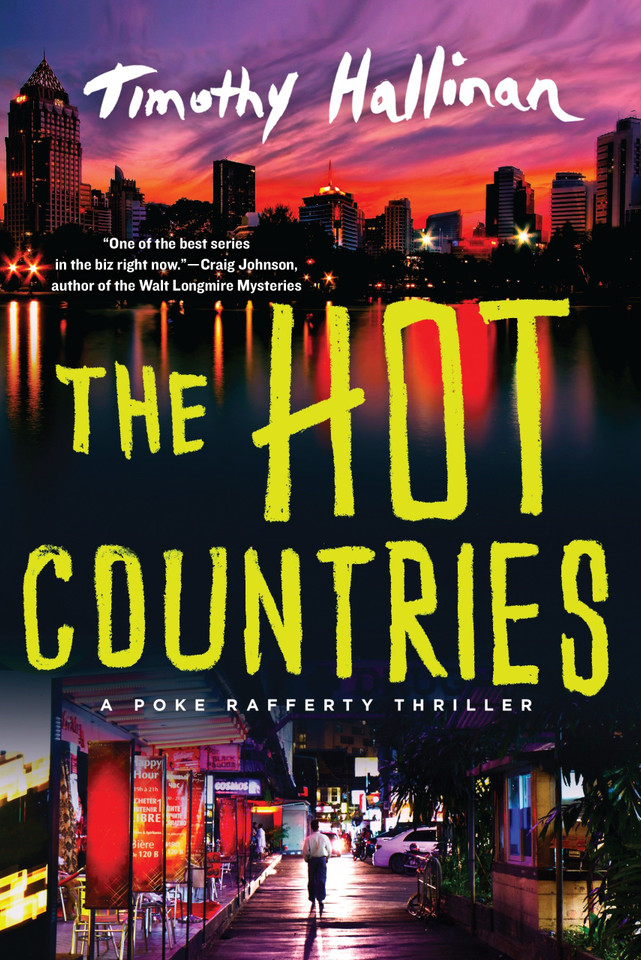 The Hot Countries (A Poke Rafferty Novel) book cover by Timothy Hallinan