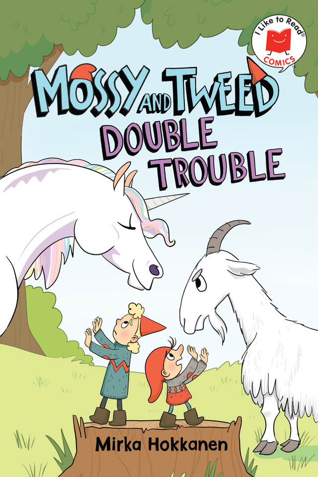 Mossy and Tweed: Double Trouble (I Like to Read Comics) book cover by Mirka Hokkanen