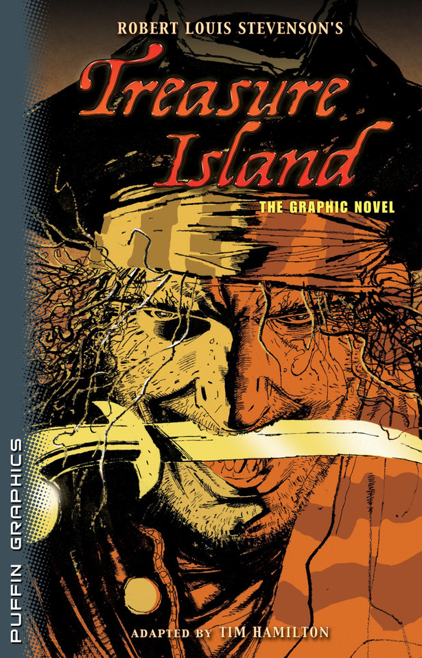 Treasure Island: The Graphic Novel book cover by Robert Louis Stevenson