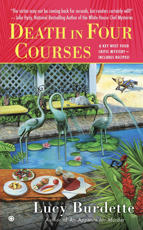 Death in Four Courses: A Key West Food Critic Mystery (Key West Food Critic) book cover by Lucy Burdette