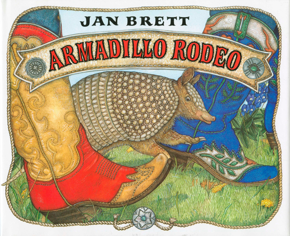 Armadillo Rodeo book cover by Jan Brett