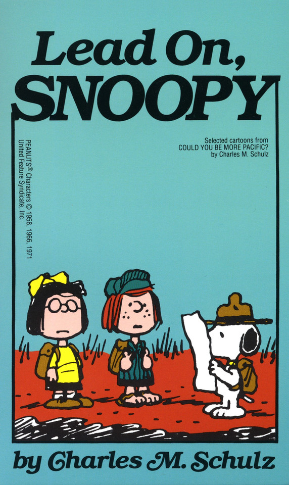 Lead On, Snoopy book cover by Charles M. Schulz