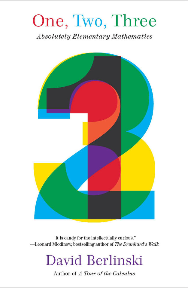 One, Two, Three: Absolutely Elementary Mathematics book cover by David Berlinski