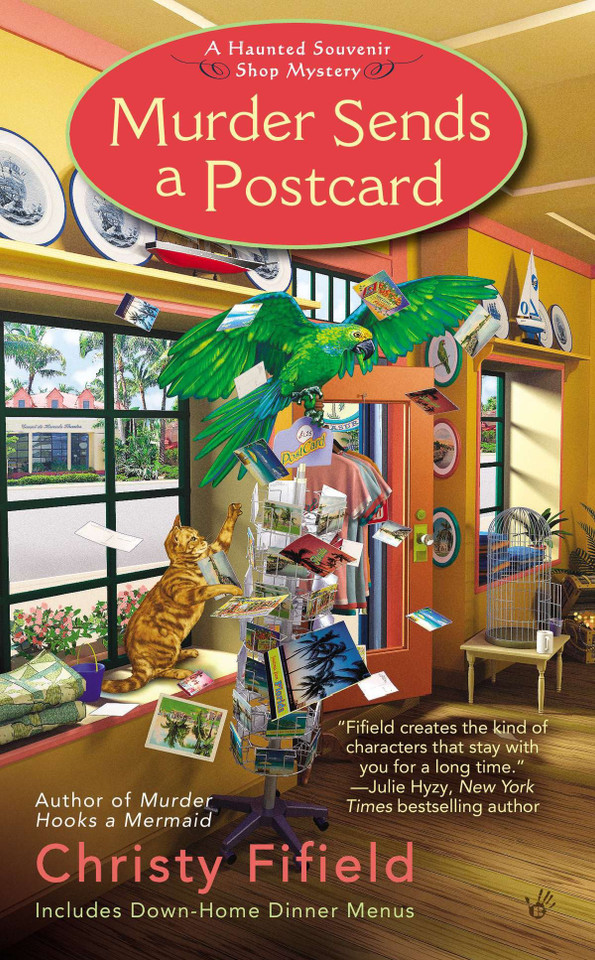 Murder Sends a Postcard (Haunted Souvenir Shop) book cover by Christy Fifield