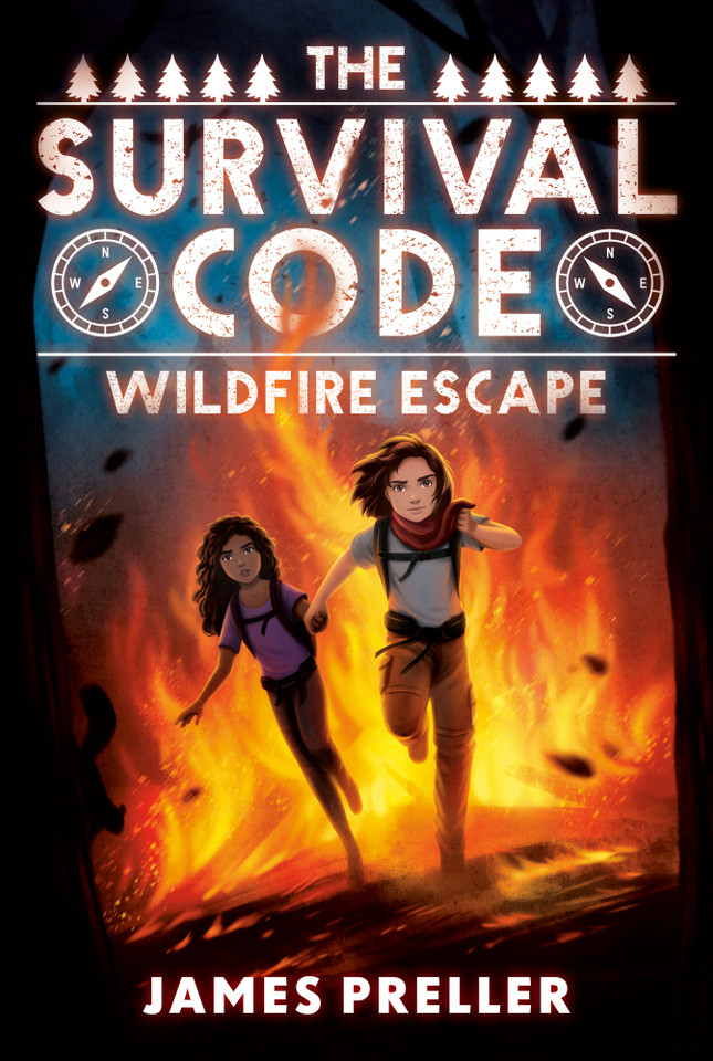 Wildfire Escape #1 (The Survival Code) book cover by James Preller