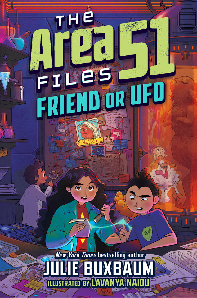 Friend or UFO (The Area 51 Files) book cover by Julie Buxbaum