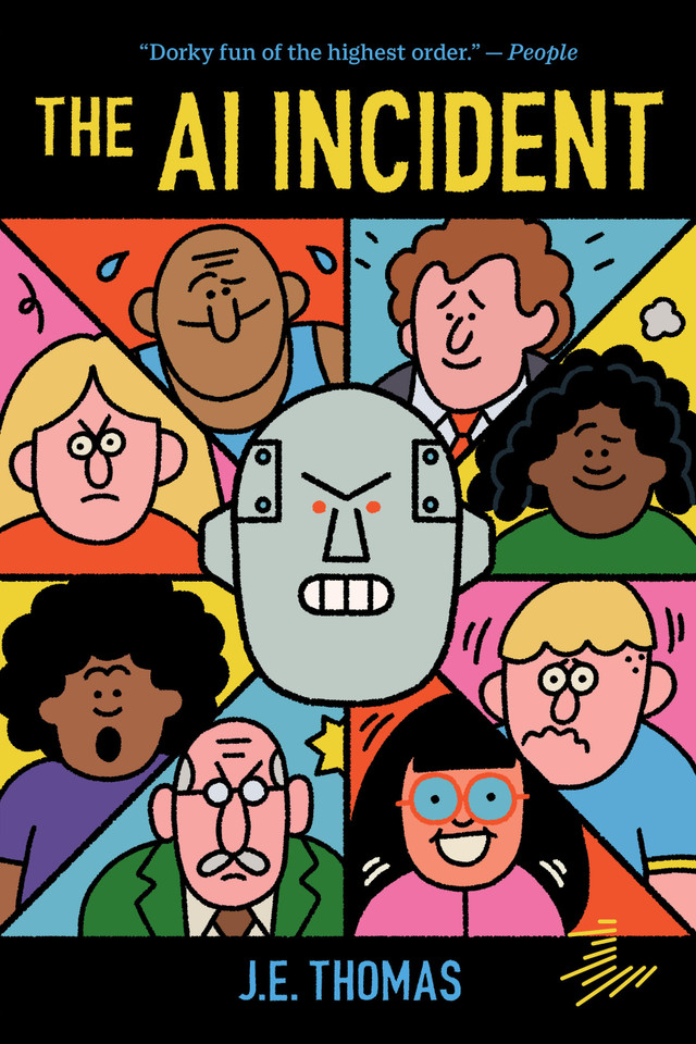 The AI Incident book cover by J.E. Thomas