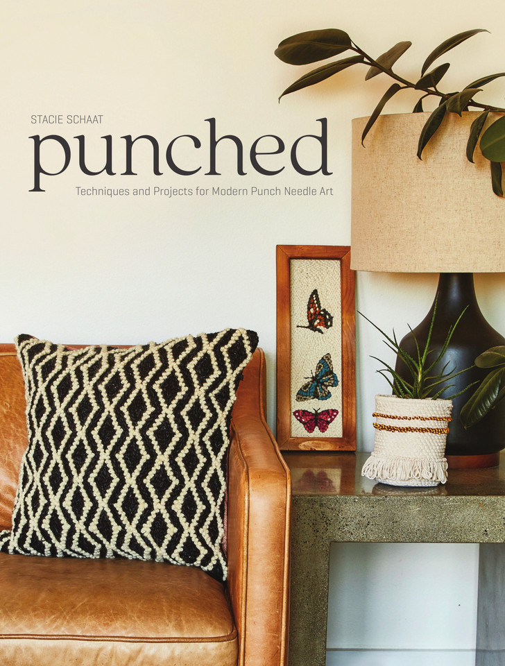 Punched: Techniques and Projects for Modern Punch Needle Art book cover by Stacie Schaat