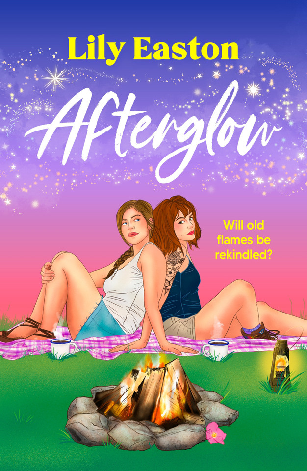 Afterglow: A swoon-worthy second chance sapphic romance book cover by Lily Easton