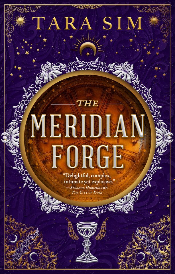 The Meridian Forge (The Dark Gods #4) book cover by Tara Sim