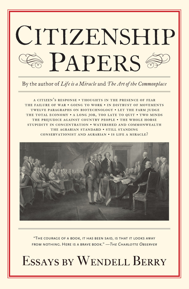 Citizenship Papers: Essays book cover by Wendell Berry