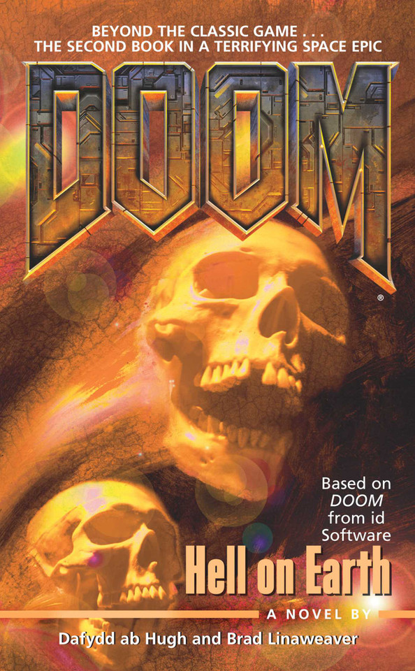 Hell on Earth (Doom) book cover by Dafydd ab Hugh