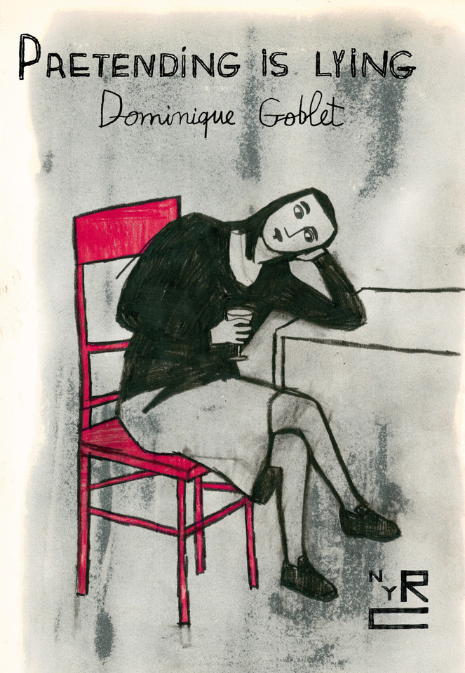 Pretending is Lying book cover by Dominique Goblet