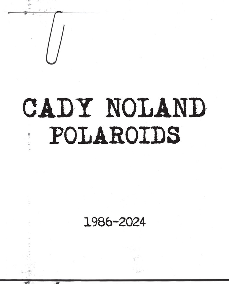 Cady Noland: Polaroids 1986-2024 book cover by Cady Noland