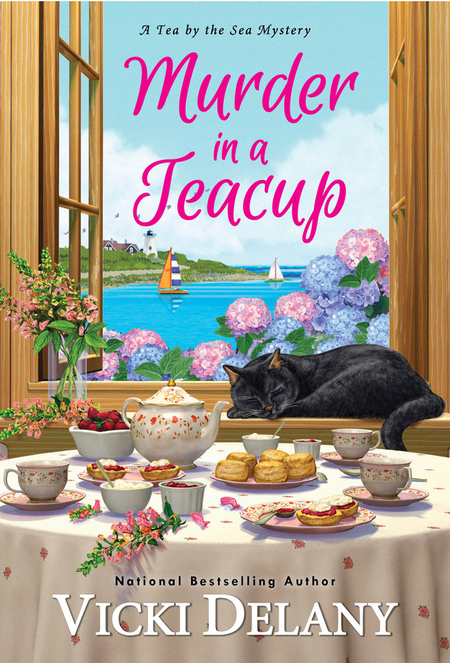 Murder in a Teacup (Tea by the Sea Mysteries) book cover by Vicki Delany