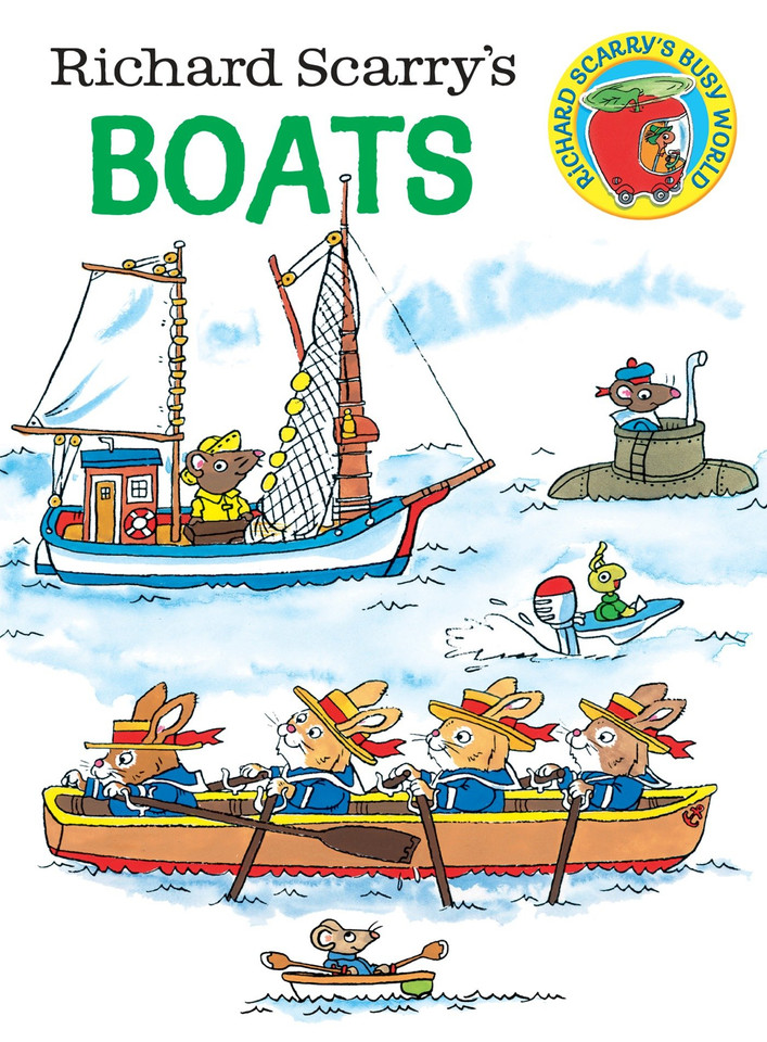 Richard Scarry's Boats book cover by Richard Scarry