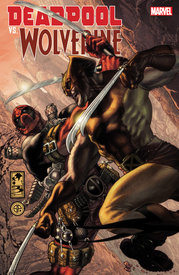 Deadpool Vs. Wolverine book cover by Larry Hama, Marvel Various