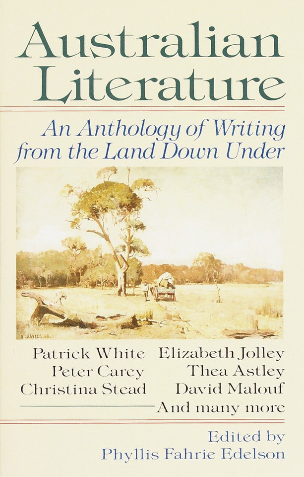Australian Literature: An Anthology of Writing from the Land Down Under book cover by Phyllis Fahrie Edelson