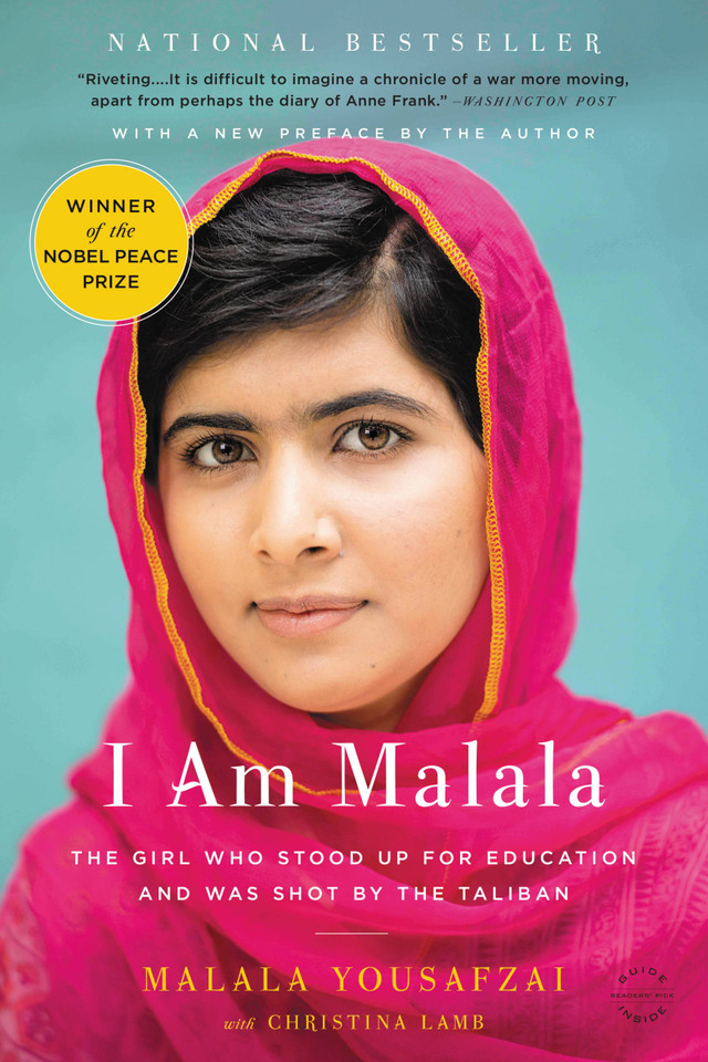 I Am Malala: The Girl Who Stood Up for Education and Was Shot by the Taliban book cover by Malala Yousafzai