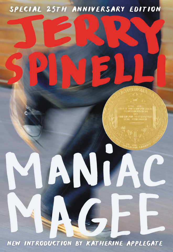 Maniac Magee (Newbery Medal Winner) book cover by Jerry Spinelli