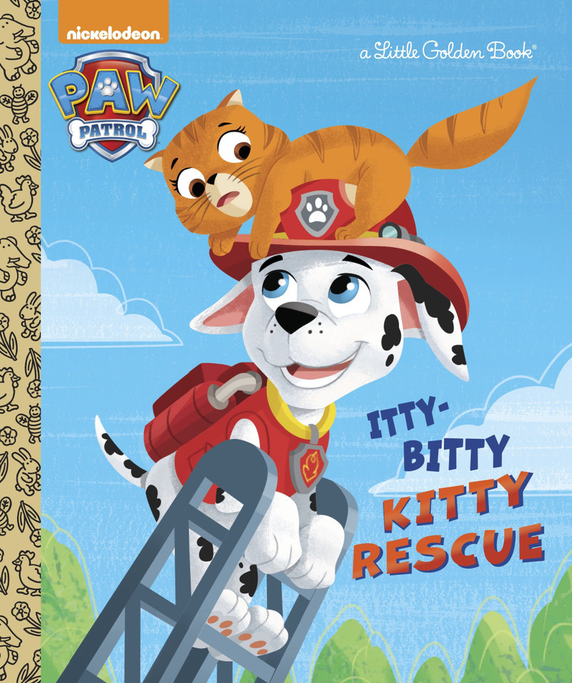 The Itty-Bitty Kitty Rescue (Paw Patrol) (Little Golden Book) book cover by Golden Books