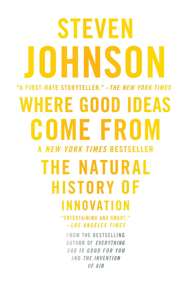 Where Good Ideas Come From: The Natural History of Innovation book cover by Steven Johnson