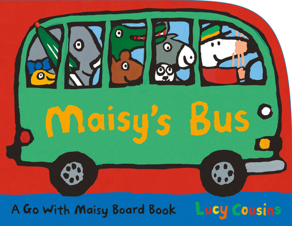 Maisy's Bus: (A Bus-Shaped Board Book About Maisy the Mouse's Adventure Through Town for Toddlers) (Maisy) book cover by Lucy Cousins