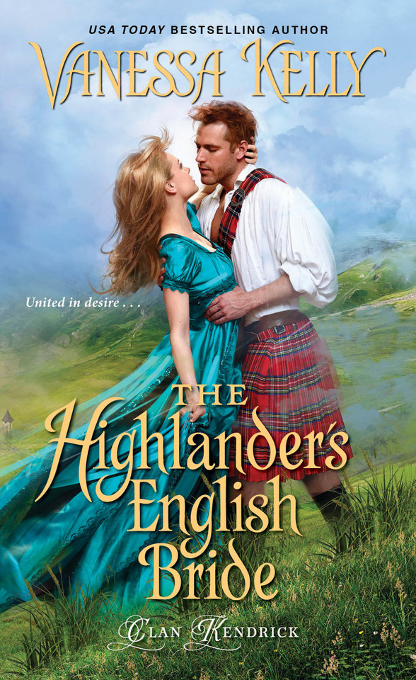 The Highlander's English Bride (Clan Kendrick) book cover by Vanessa Kelly