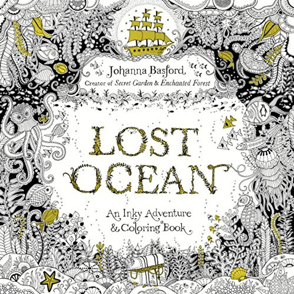 Lost Ocean: An Inky Adventure and Coloring Book for Adults Cover