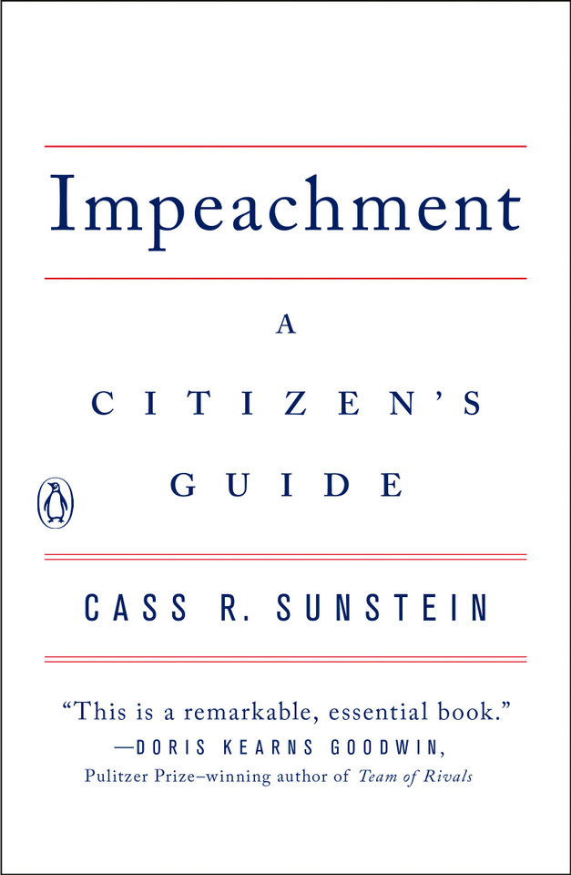 Impeachment: A Citizen's Guide book cover by Cass R. Sunstein