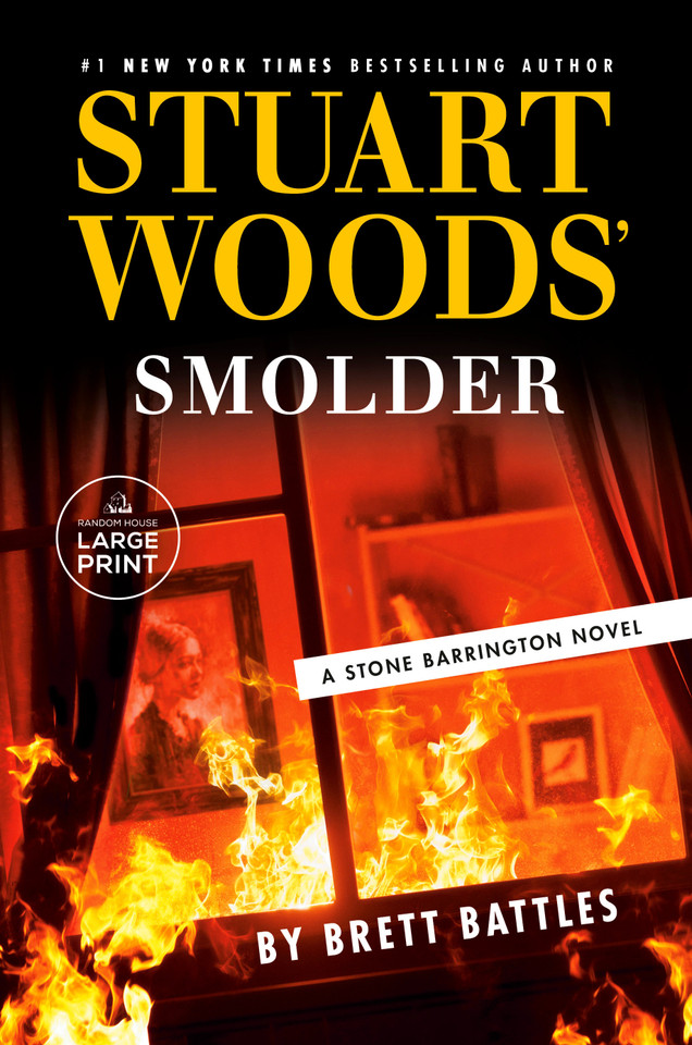 Stuart Woods' Smolder (A Stone Barrington Novel) book cover by Brett Battles