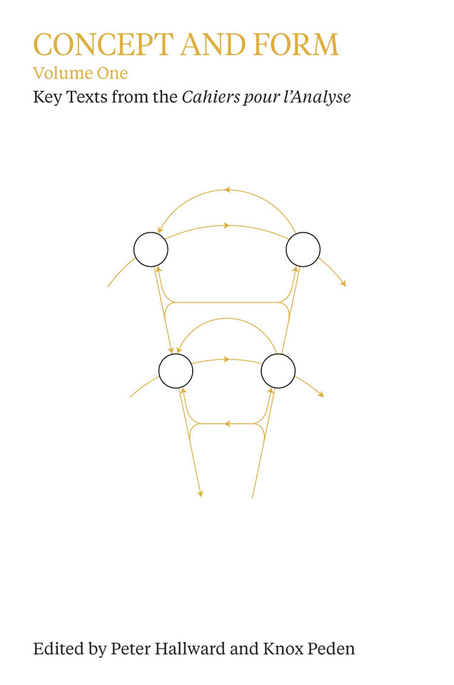 Concept and Form, Volume 1: Selections from the Cahiers pour l'Analyse book cover by 
