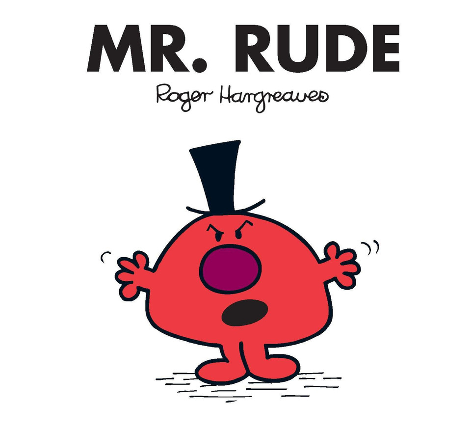 Mr. Rude (Mr. Men and Little Miss) book cover by Roger Hargreaves