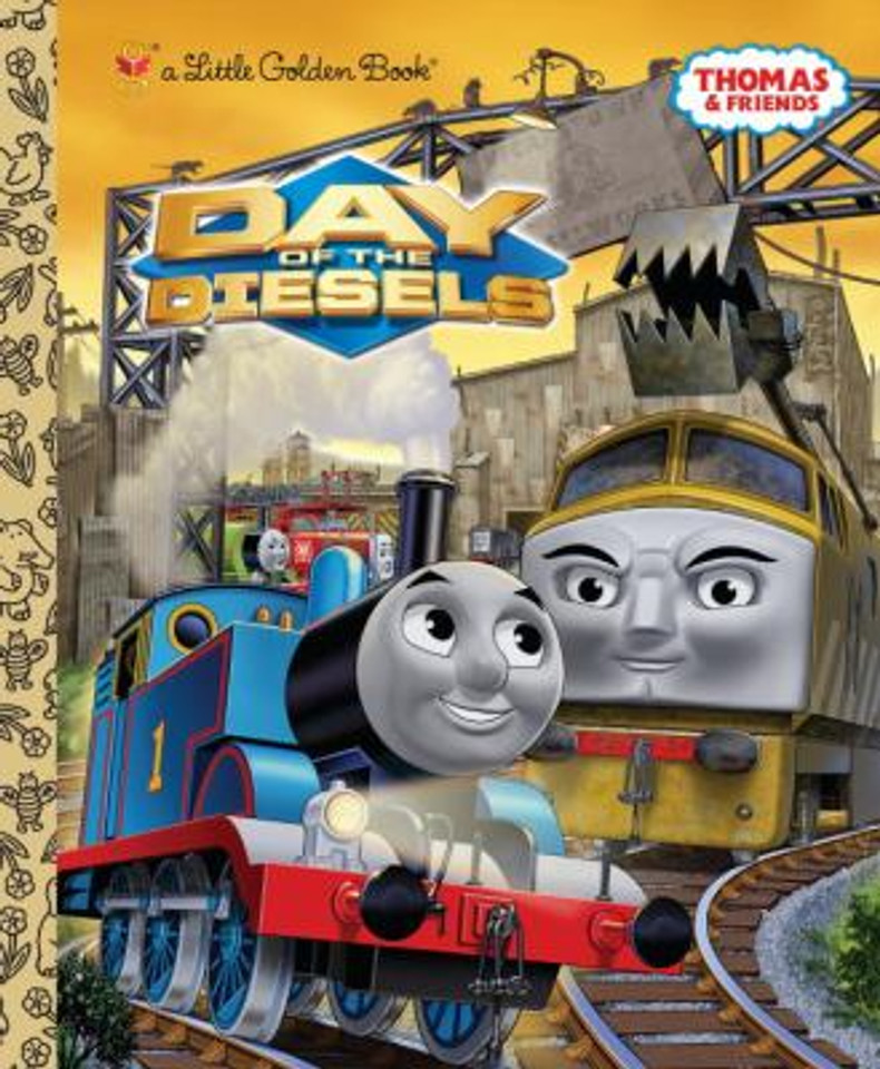 Day of the Diesels (Little Golden Book) Cover Day of the Diesels (Little Golden Book) Cover