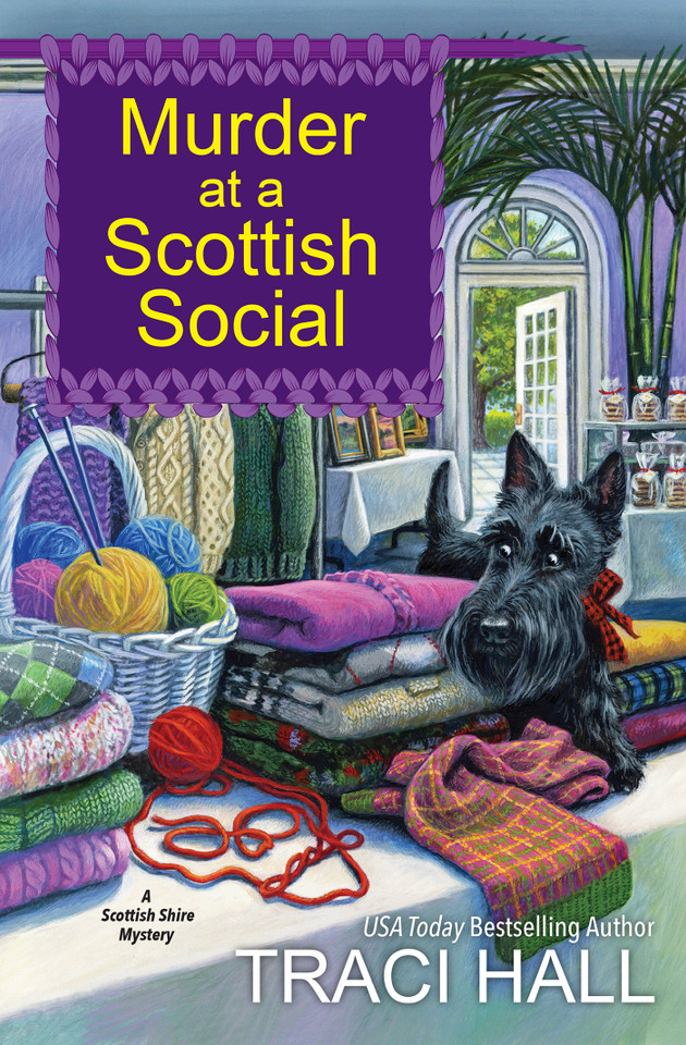 Murder at a Scottish Social (A Scottish Shire Mystery) book cover by Traci Hall