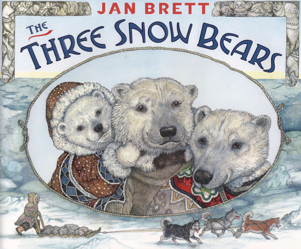 The Three Snow Bears book cover by Jan Brett