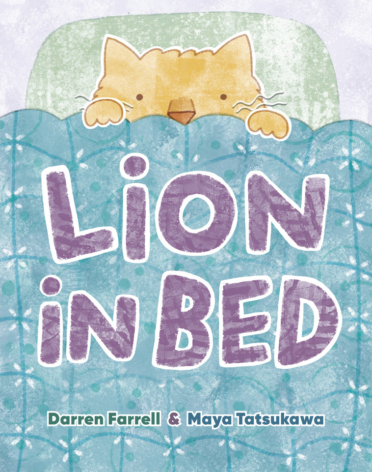 Lion in Bed book cover by Darren Farrell