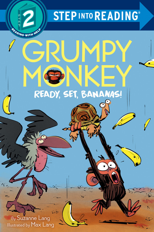 Grumpy Monkey Ready, Set, Bananas! (Step into Reading, Step 2) book cover by Suzanne Lang