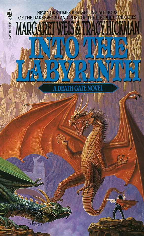 Into the Labyrinth (A Death Gate Novel) book cover by Margaret Weis, Tracy Hickman