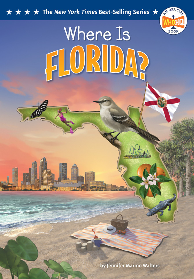Where Is Florida? (Who HQ: The 50 States) book cover by Jennifer Marino Walters, Who HQ
