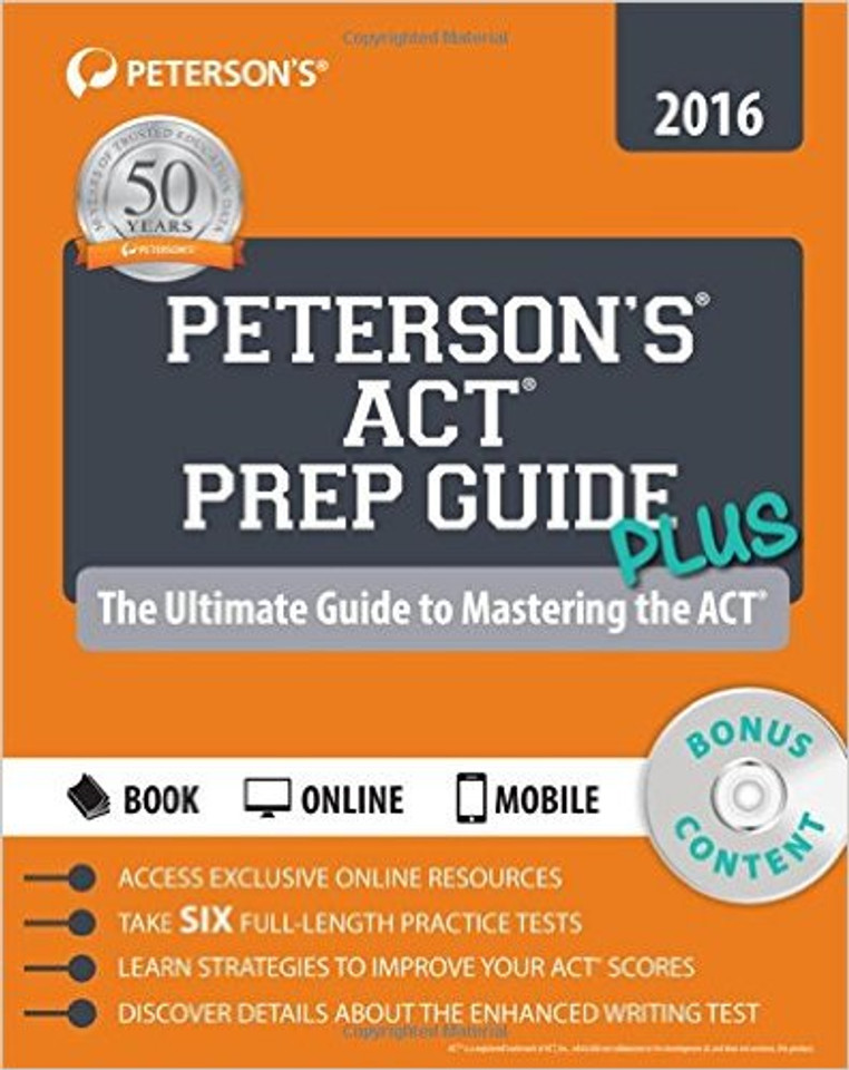 Peterson's ACT Prep Guide Plus (2016) Cover